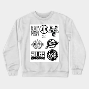 BTS members Logo Crewneck Sweatshirt